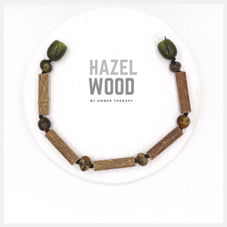 Child Earth Amber & Hazelwood Anklet