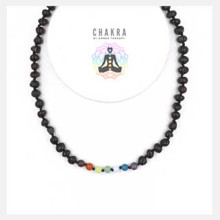 Chakra & Cherry Amber Child Necklace