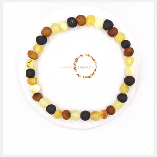 Adult Raw Multi Amber Bracelet