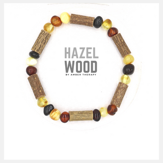 Adult Multi Amber & Hazelwood Bracelet