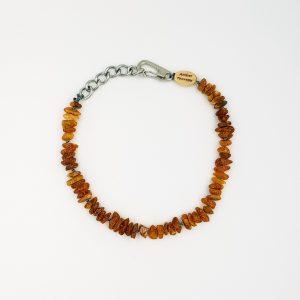 Medium Dog Toffee Amber Collar