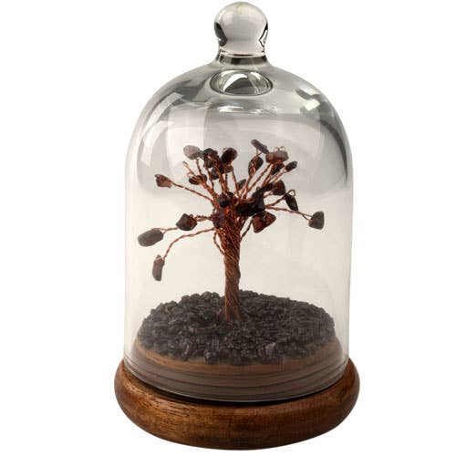 GEMSTONE TREES IN A GLASS DOME: 7 CHAKRA