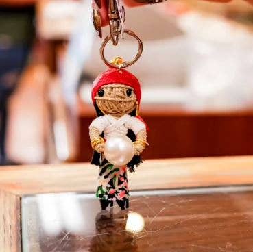 Crystal String Doll Keychain