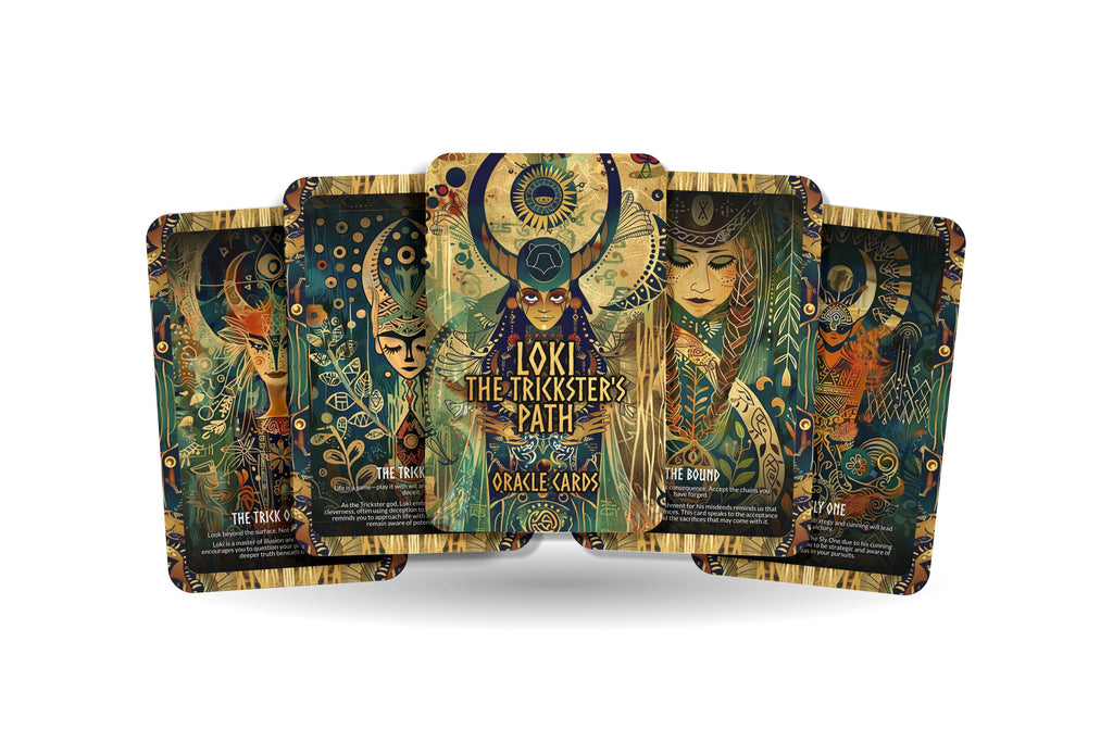 Loki - The Trickster's Path Oracle Deck Cards - Navigating the complexities and challenges with cunning and wit