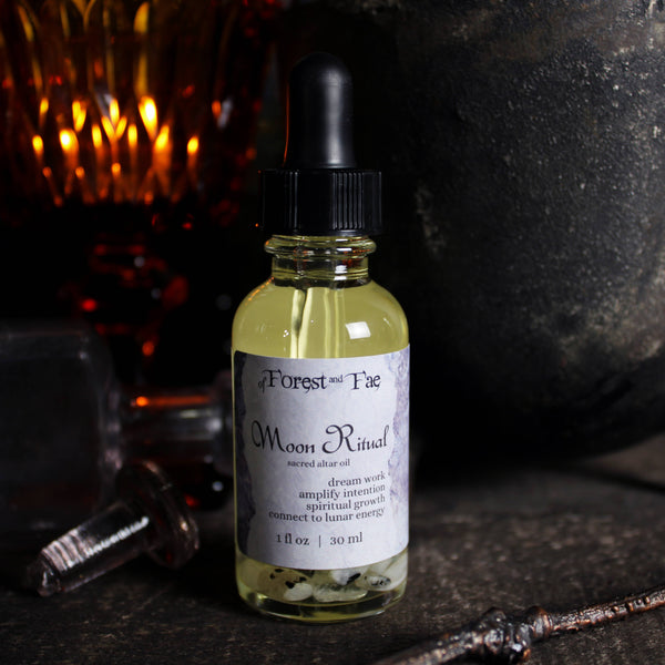 Moon Ritual • Sacred Altar Oil for Manifestation, Dream Work