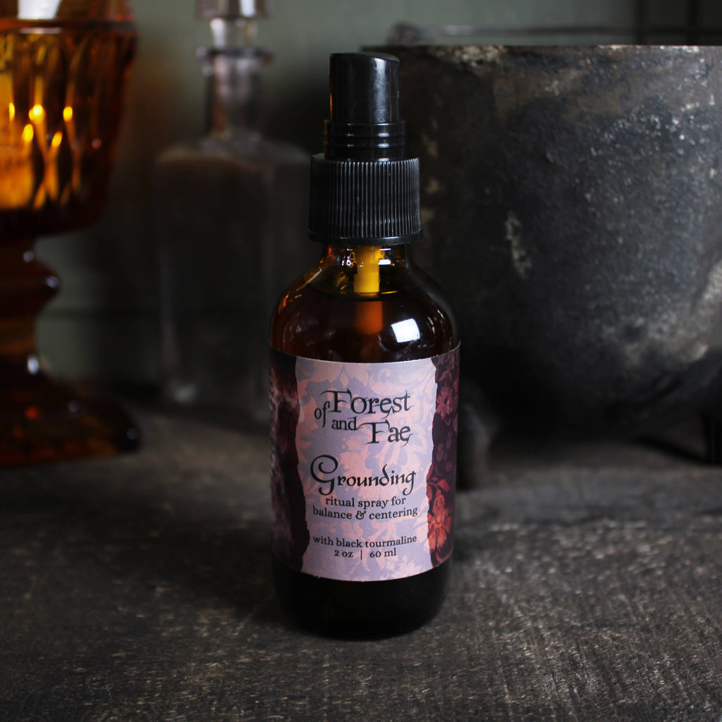 Grounding Ritual Spray • Crystal Infused • Witchcraft