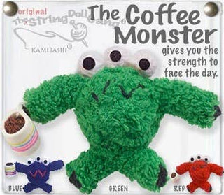 The Coffee Monster String Doll Keychain