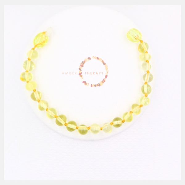 14-15cm Honey Amber Bracelet/Anklet (Packaged with an Informational Care Card)