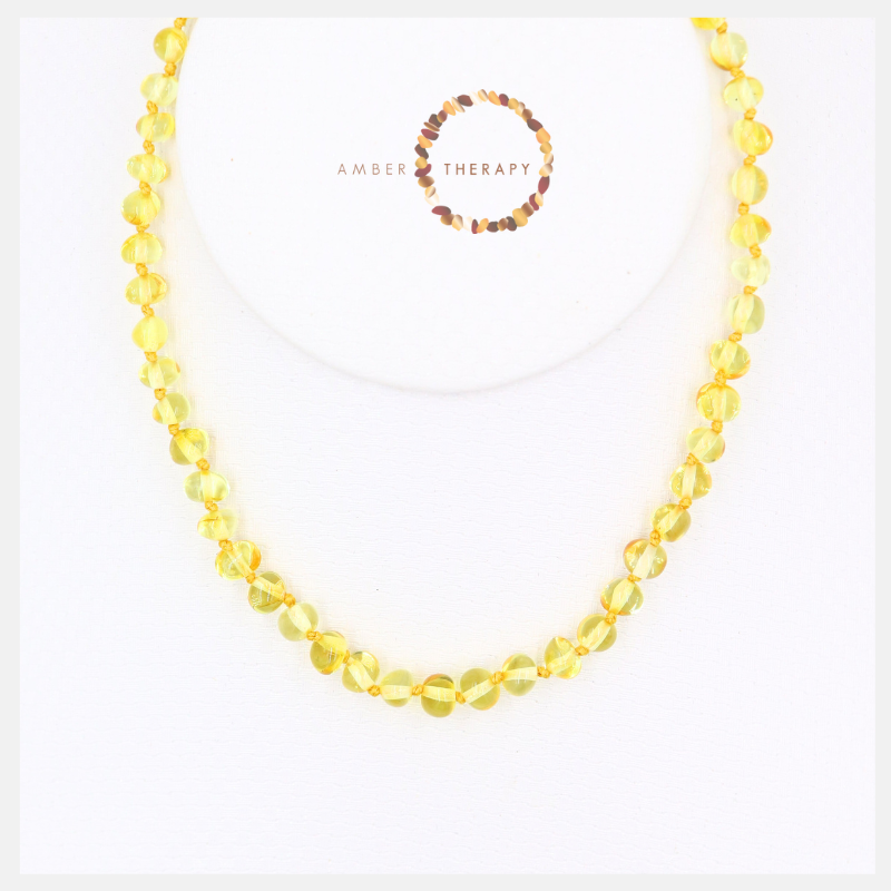 Child 33-34cm Honey Amber Necklace         (Amber Therapy)