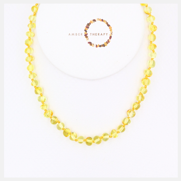 33-34cm Honey Amber Necklace (Packaged with an Informational Care Card)
