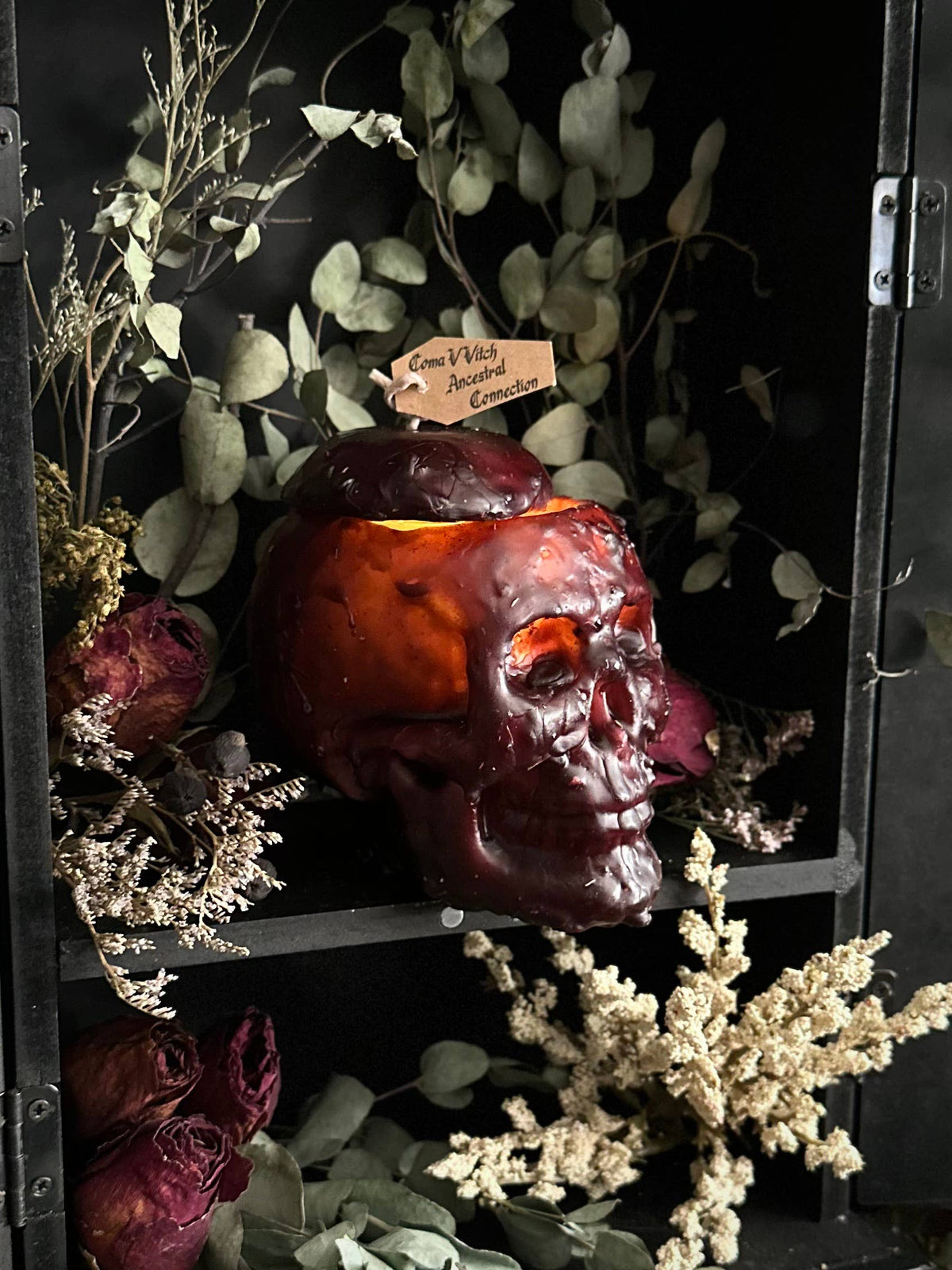 Dressed Thought Control Candles | Skull Candles | Witchcraft: Banishing / Large