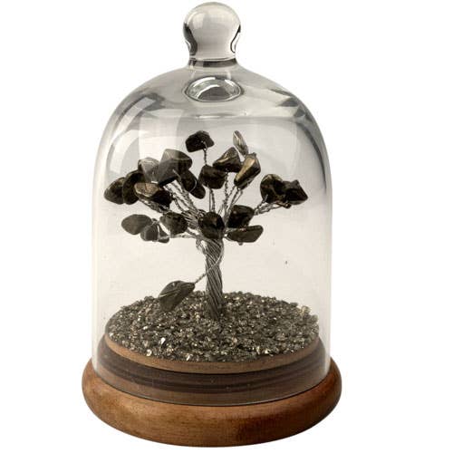 GEMSTONE TREES IN A GLASS DOME: 7 CHAKRA