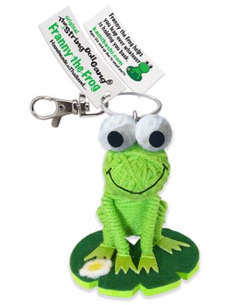 Franny the Frog String Doll Keychain