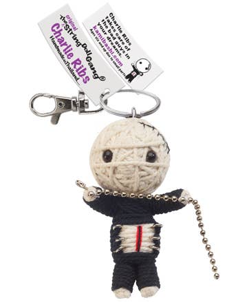 Charlie Ribs String Doll Keychain