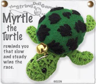Myrtle the Turtle String Doll Keychain