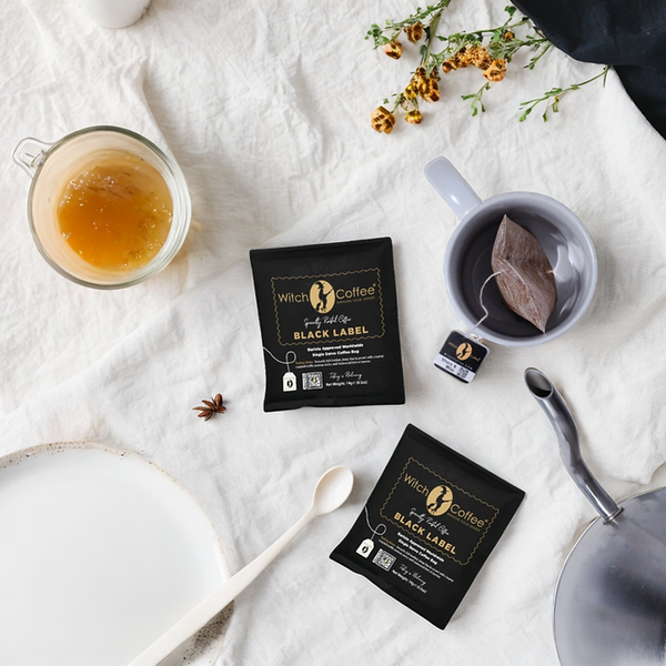 Witch Coffee - 13 Black Label individually Wrapped Steeped Coffee Bags