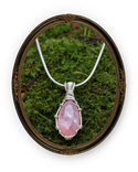 Ethereal Rose Crystal Pendant