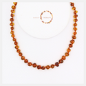 33-34cm Toffee Amber Necklace (Packaged with an Informational Care Card)