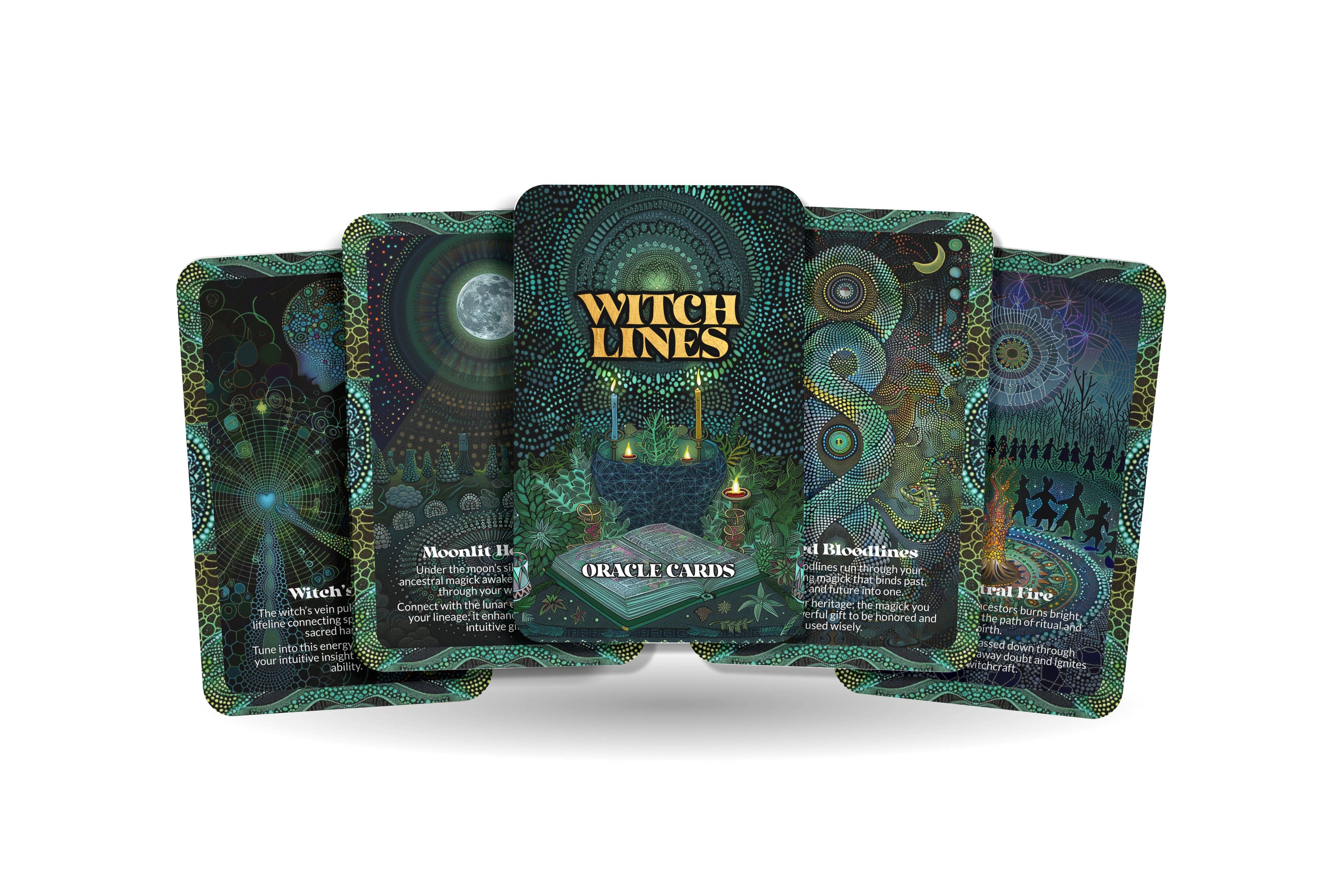 Witch Lines Ancestral Magick Oracle Deck – 22 Cards