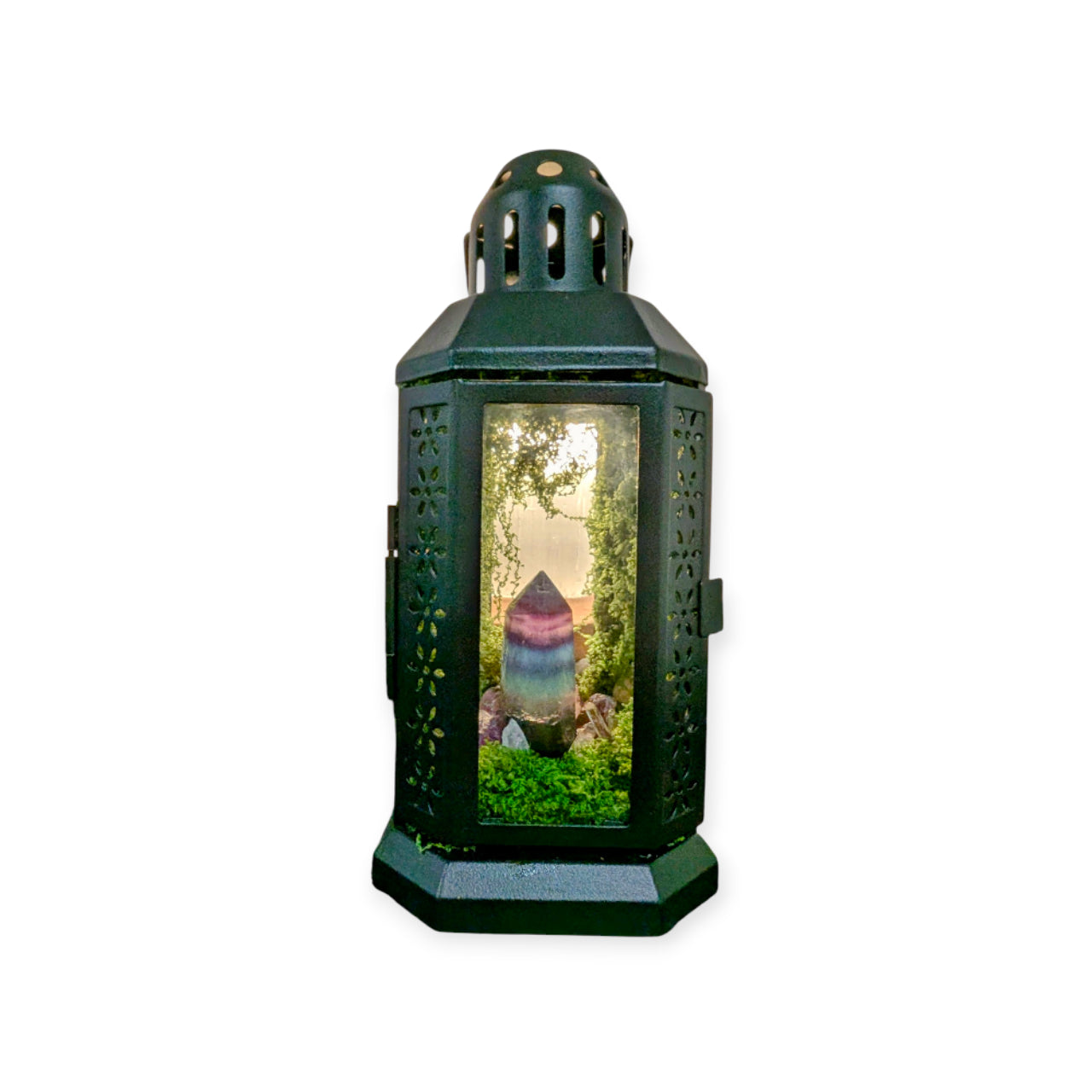 Crystal Harmony Lantern – One-of-a-Kind Artisan Piece