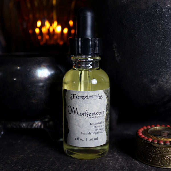 Motherwort Sacred Altar Oil • Ritual Oil • Empath Protection