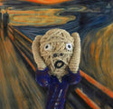 The Scream String Doll Keychain