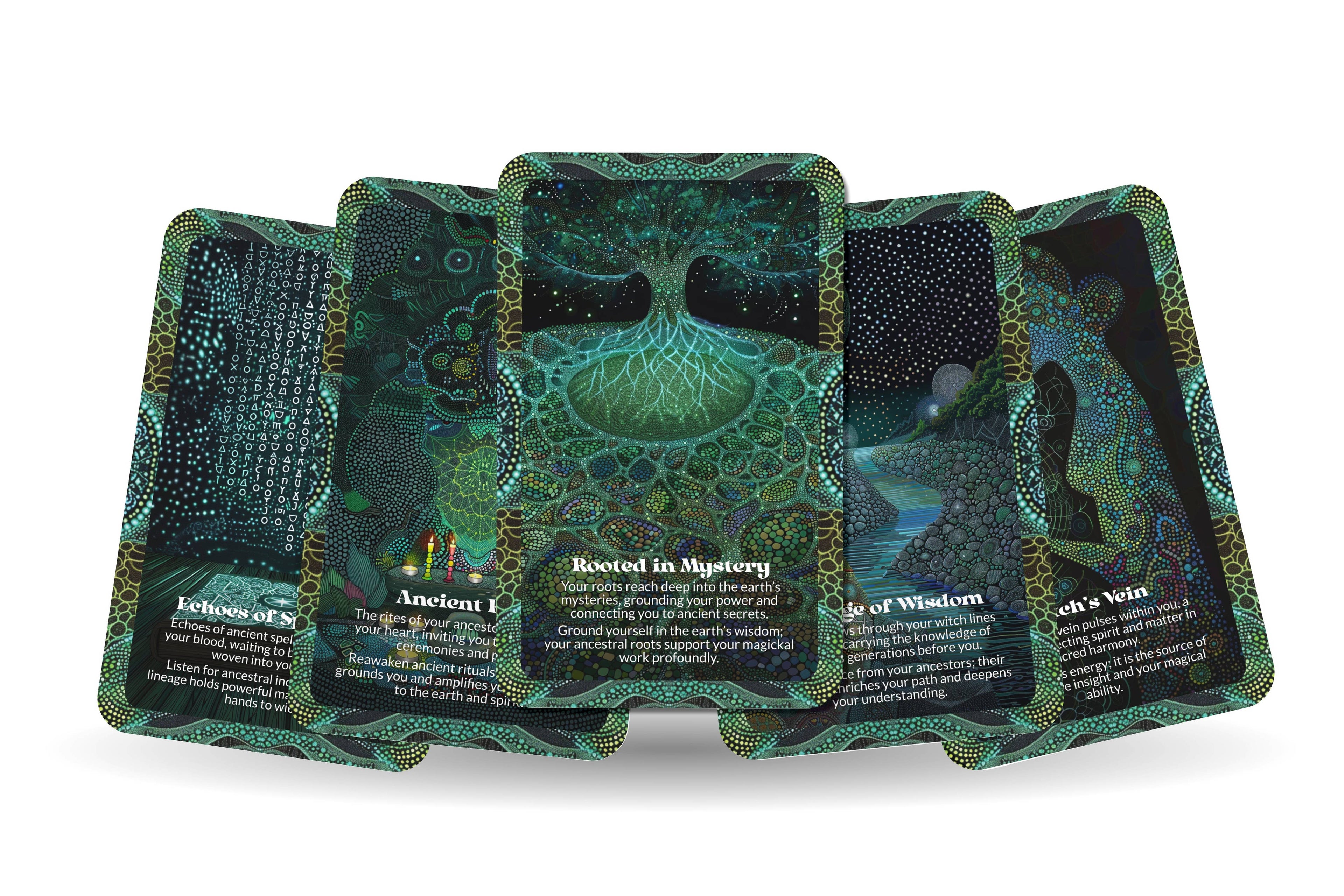Witch Lines Ancestral Magick Oracle Deck – 22 Cards