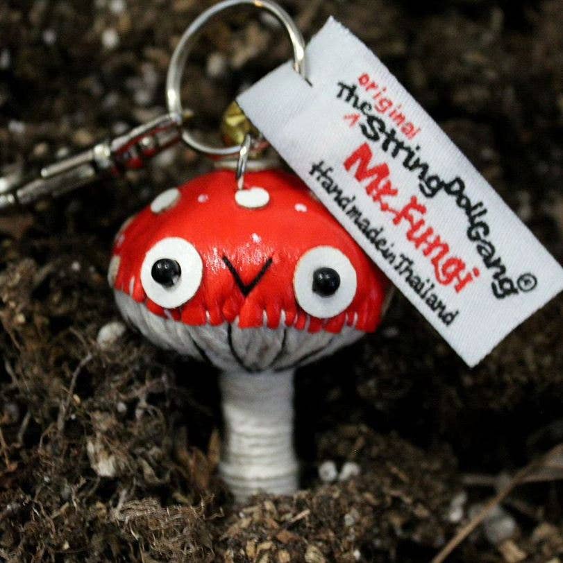 Mr. Fungi the Mushroom String Doll Keychain