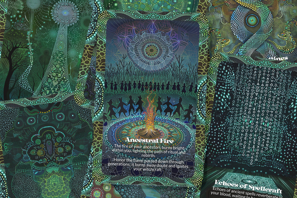 Witch Lines Ancestral Magick Oracle Deck – 22 Cards