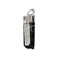 PENDANT - ROUGH TOURMALINE, BLACK WITH SELENITE ACCENT 1
