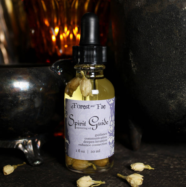 Spirit Guide Anointing Oil • Herb Infused Ritual Oil