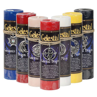 Celestial Pewter Pendant Candles: HOWLING MOON