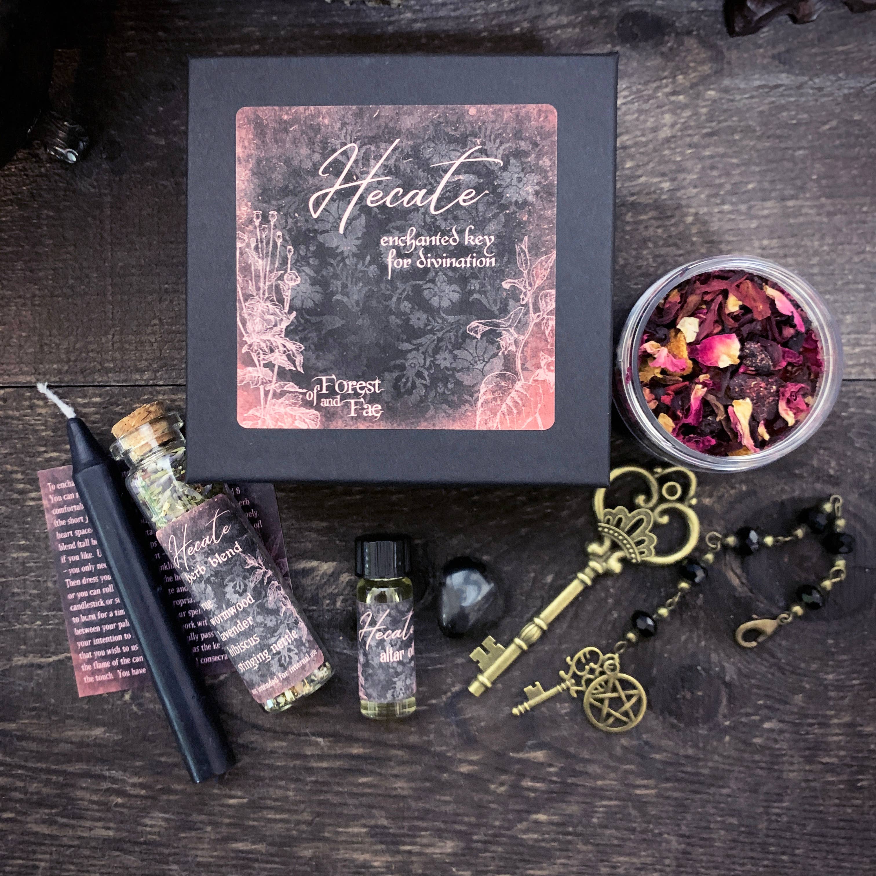 Hecate Enchanted Key DIY Kit • Witch kit for ritual & spells