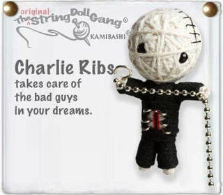 Charlie Ribs String Doll Keychain
