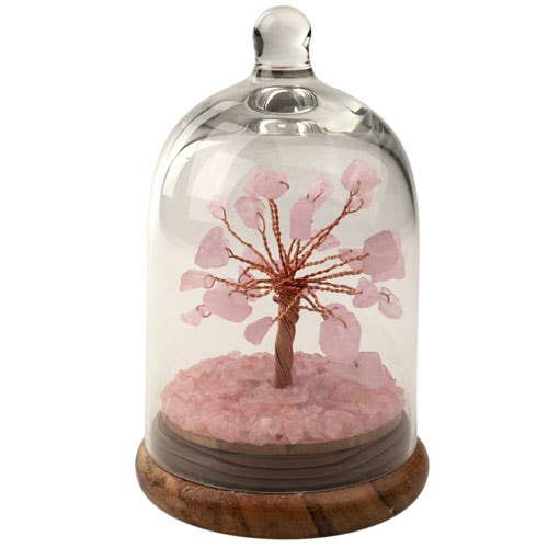 GEMSTONE TREES IN A GLASS DOME: LAPIS