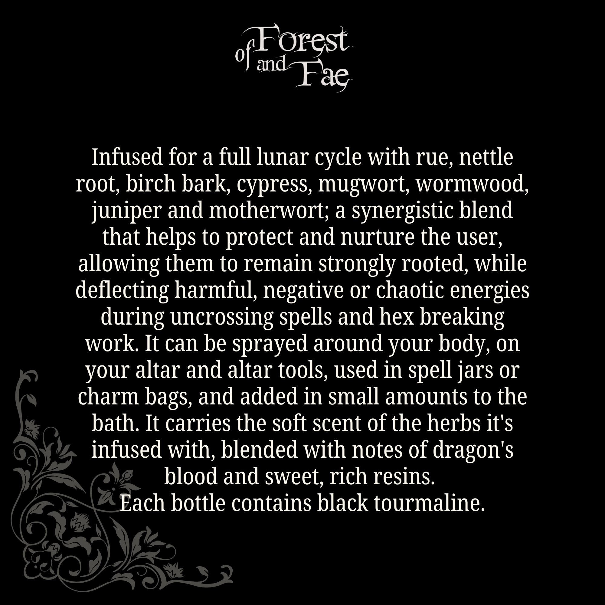 Uncrossing Hex Breaking Spray • Crystal Infused • Witchcraft