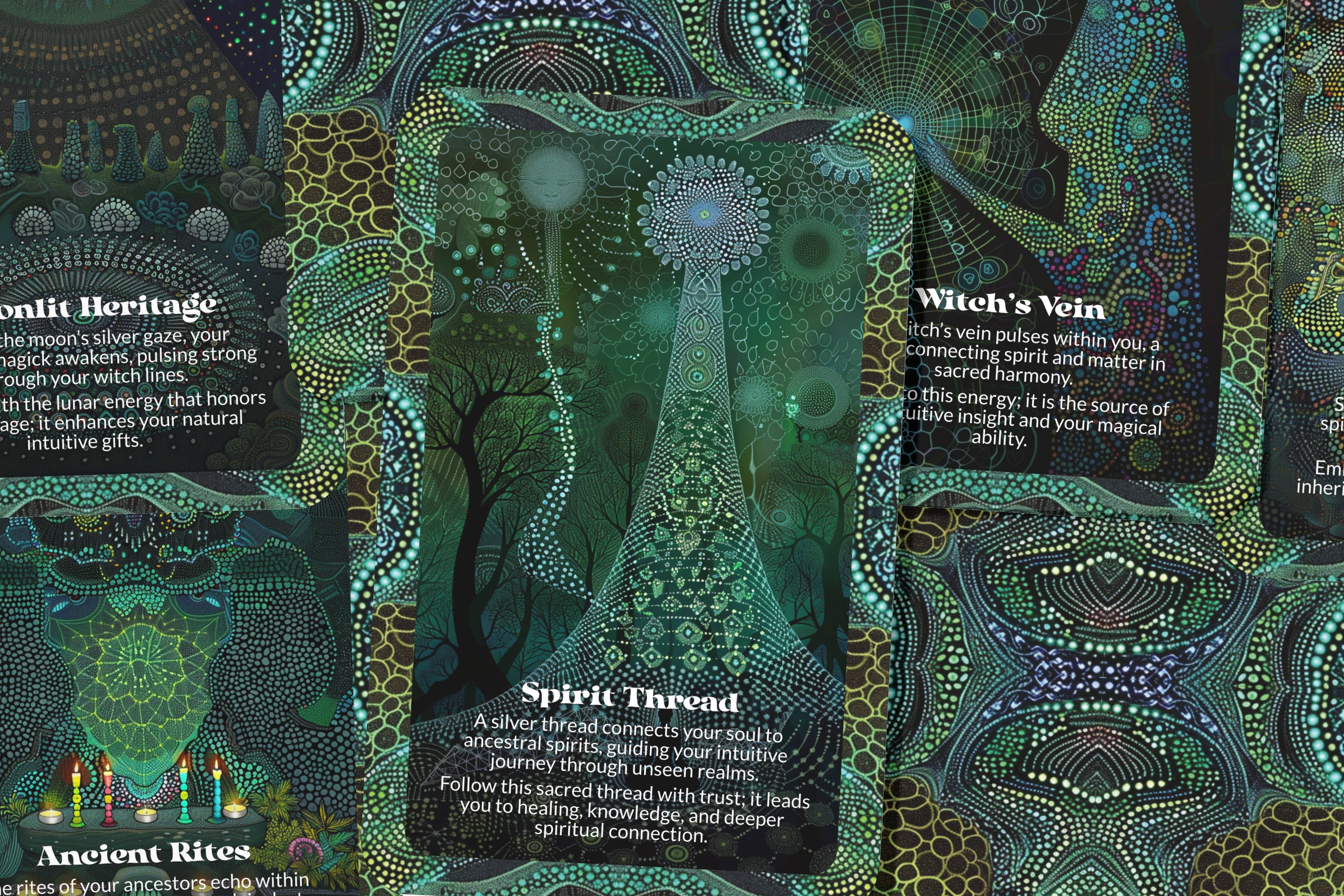 Witch Lines Ancestral Magick Oracle Deck – 22 Cards