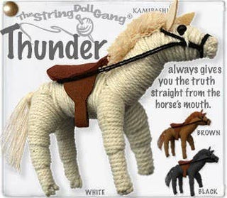 Thunder the Horse String Doll Keychain