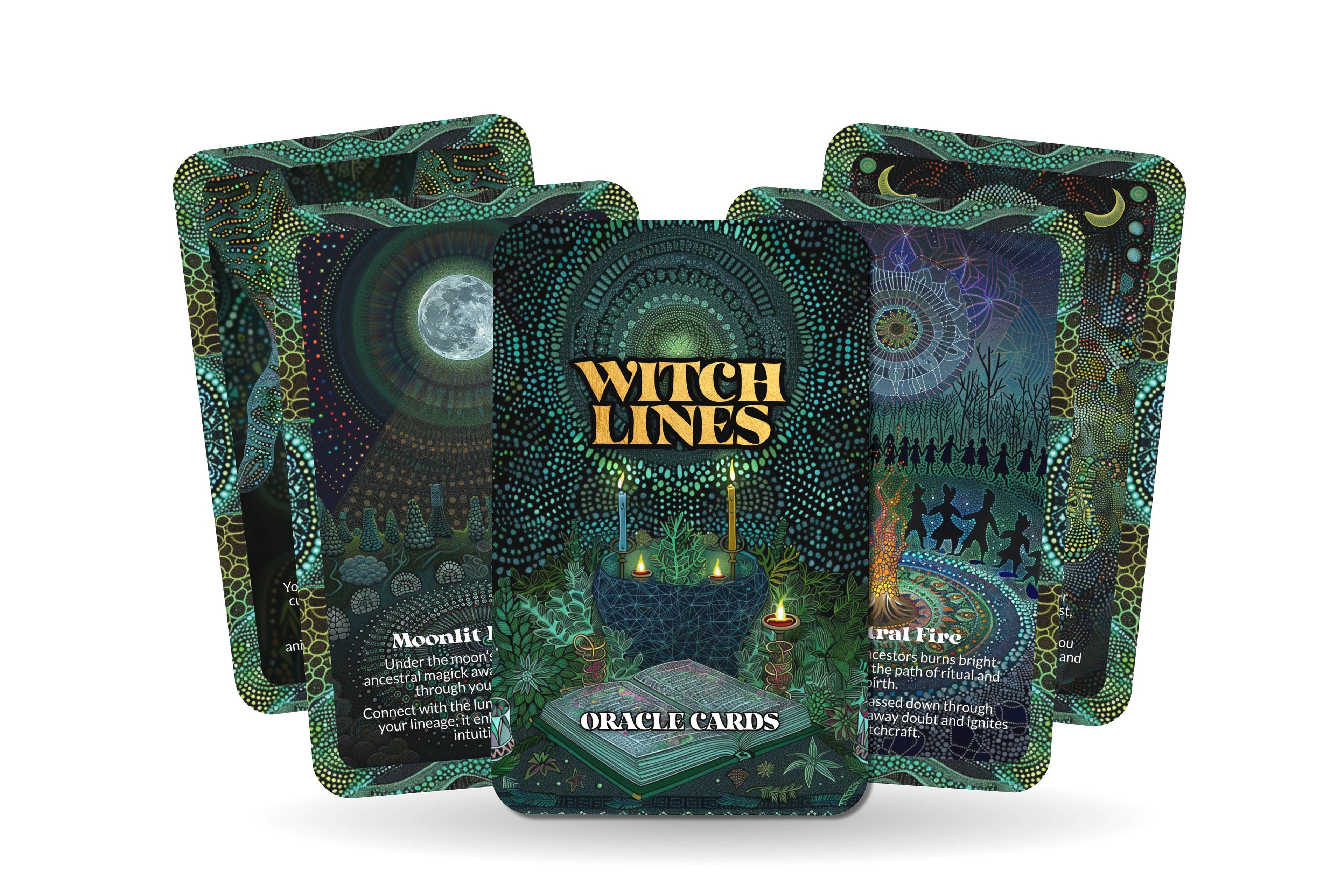 Witch Lines Ancestral Magick Oracle Deck – 22 Cards