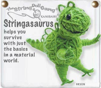 Stringasaurus String Doll Keychain