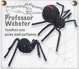 Professor Webster the Spider String Doll Keychain