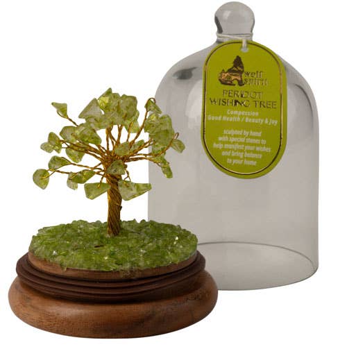 GEMSTONE TREES IN A GLASS DOME: 7 CHAKRA