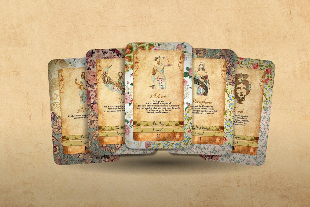 Tarot Deck - Goddess Power Cards - Major Arcana - Sacred Fem