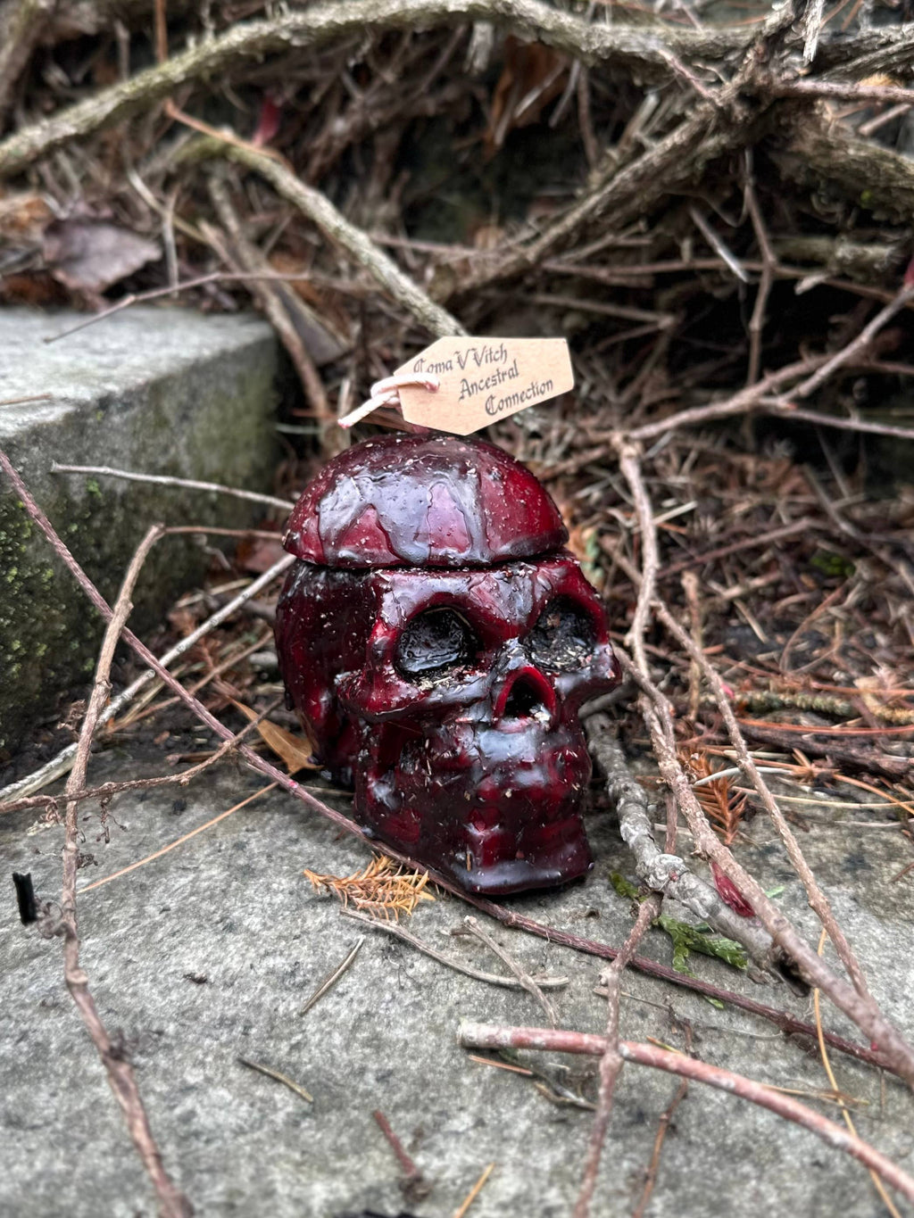 Dressed Thought Control Candles | Skull Candles | Witchcraft: Banishing / Large