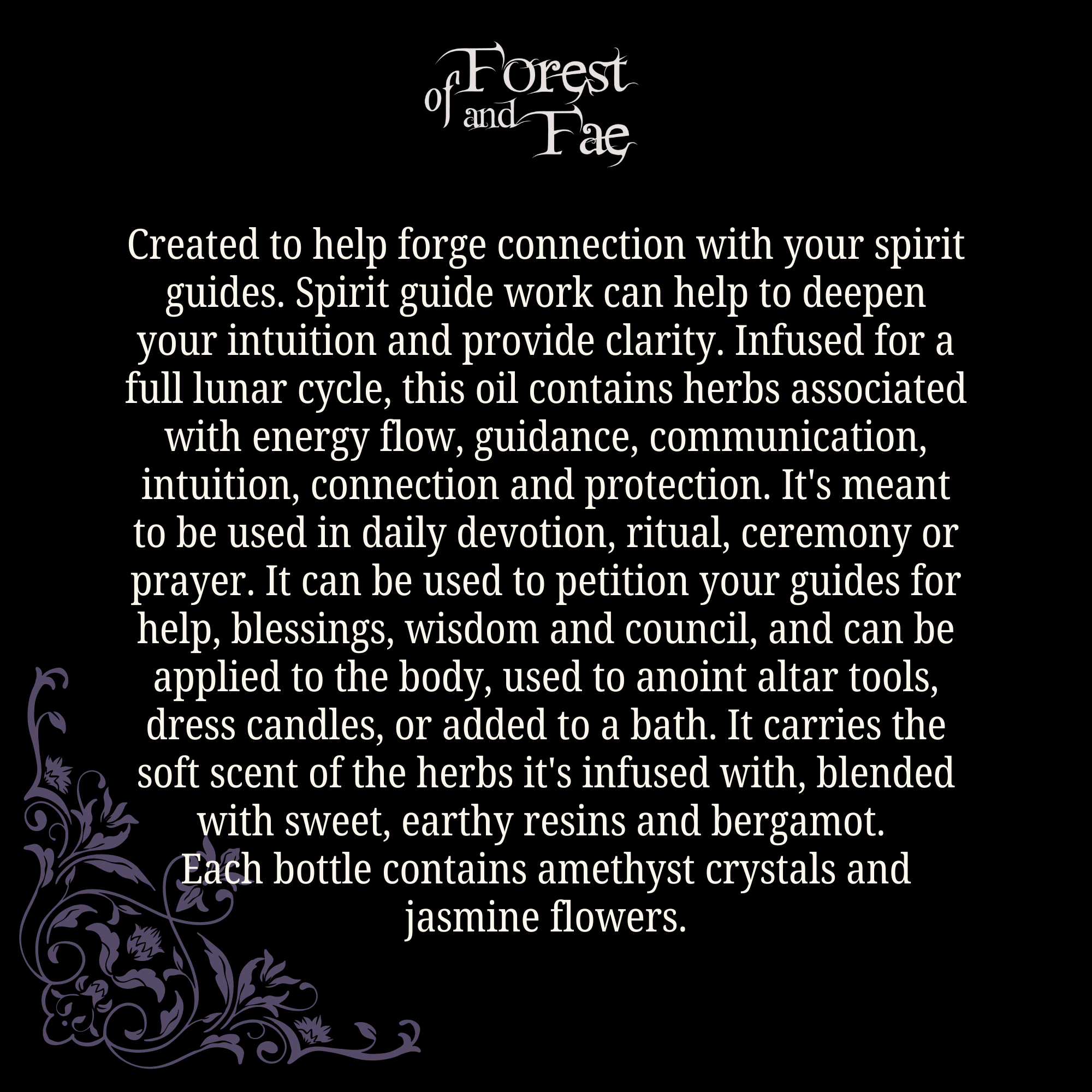Spirit Guide Anointing Oil • Herb Infused Ritual Oil