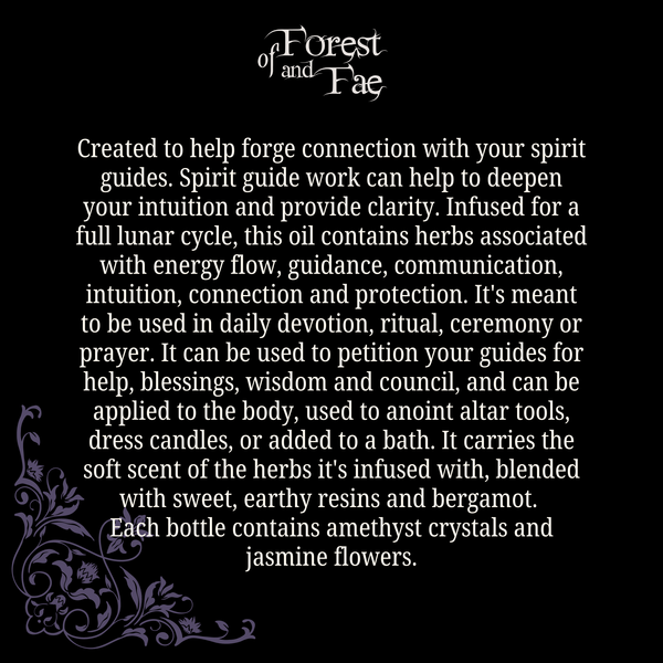 Spirit Guide Anointing Oil • Herb Infused Ritual Oil
