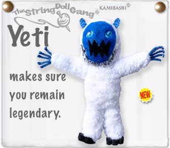 Yeti String Doll Keychain