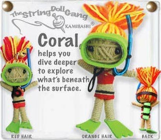 Coral String Doll Keychain