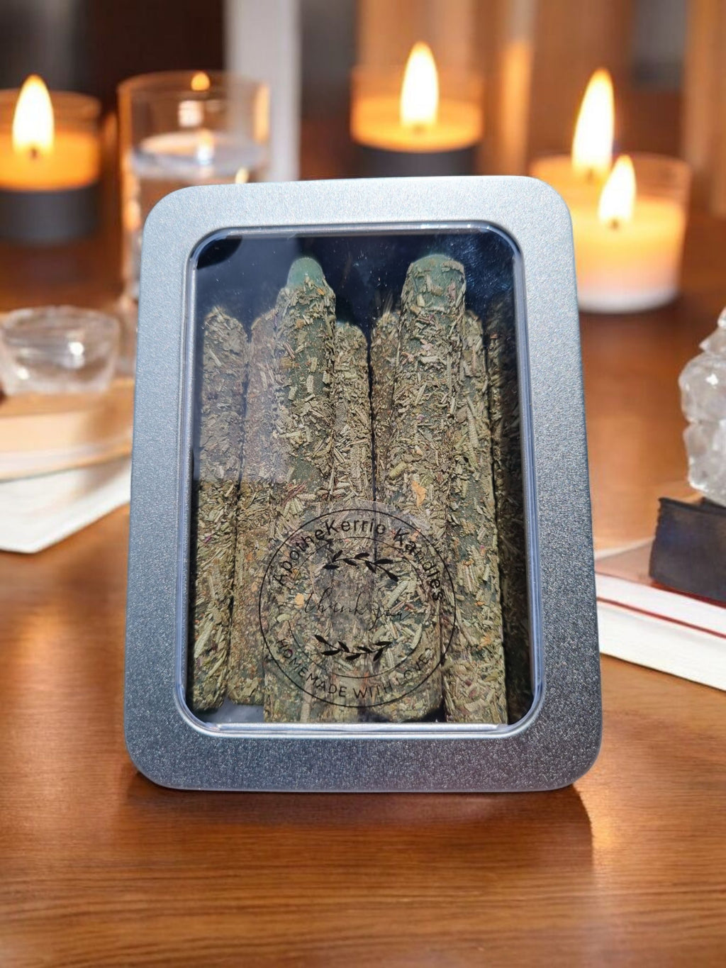 Magic Wish Spell Candles – Pack of 8 | Handcrafted Beeswax: White 8 Tin Pack