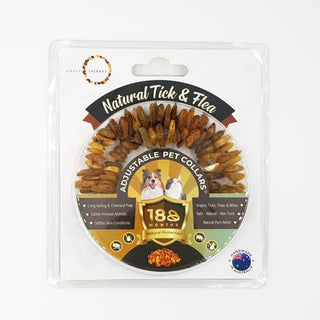 Extra Large Dog Toffee Amber Collar (Packaged with an Informational Care Card)